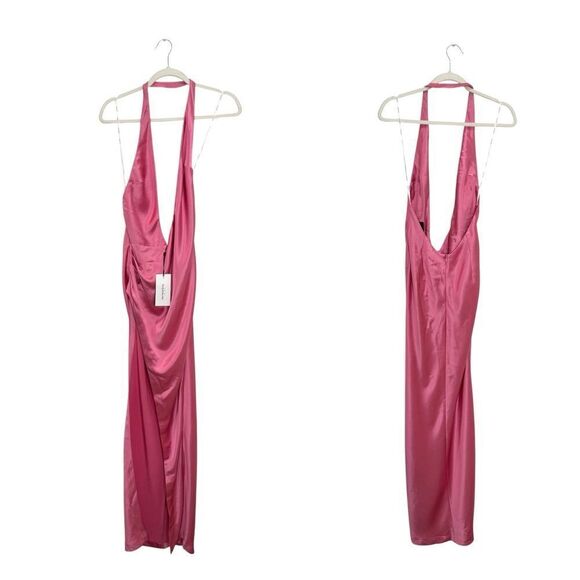 NWT RETROFÊTE Valeria open back dress in Candy pink - Picture 8 of 11